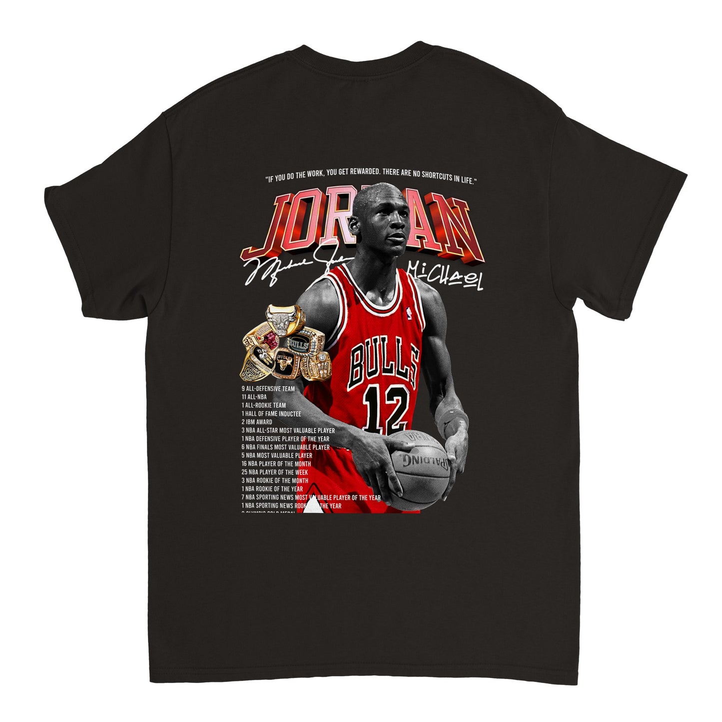 MJ STEPS ON LEBRON VINTAGE QUOTE TEE (DS)