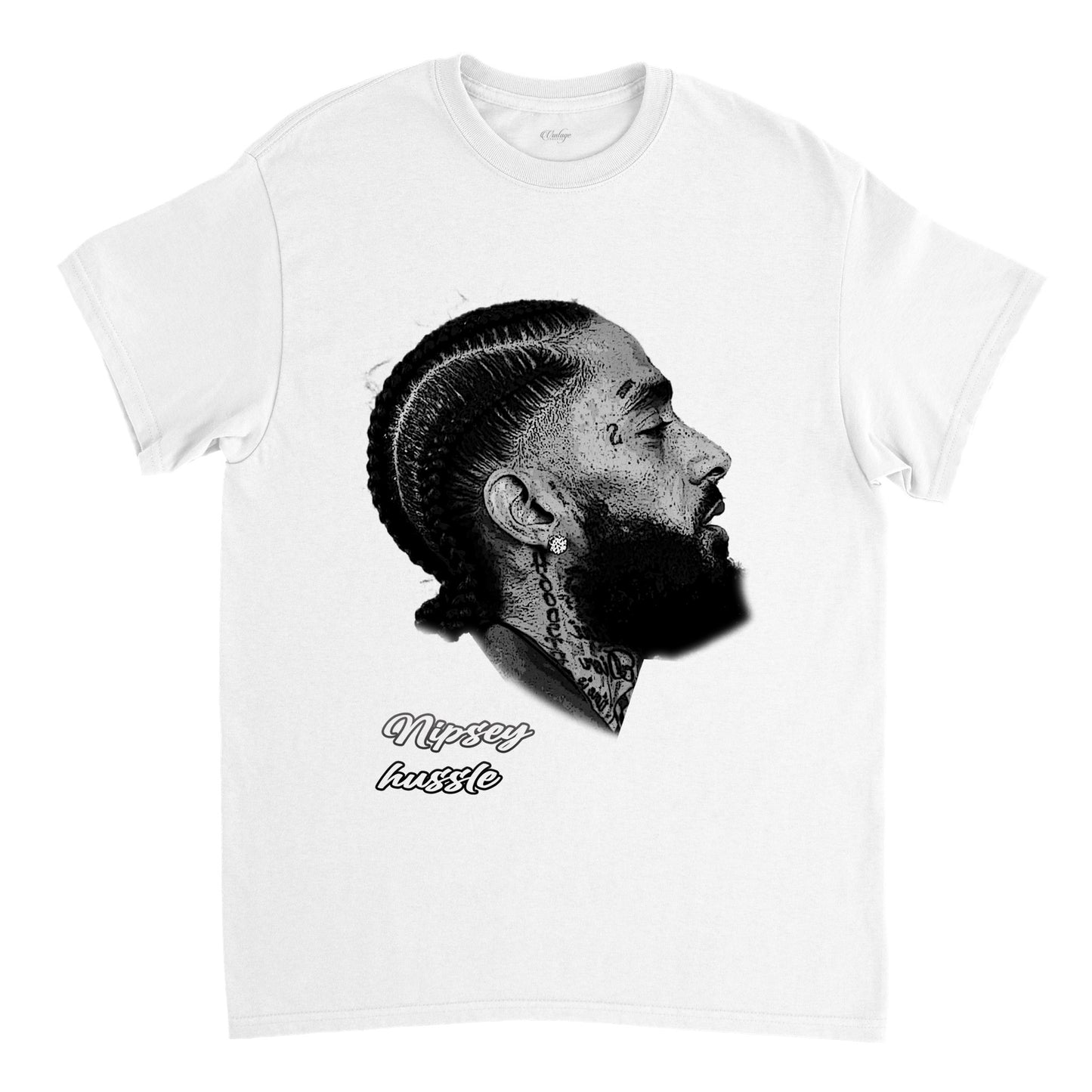 NIPSEY HUSSLE BIG FACE VINTAGE TEE (DS)