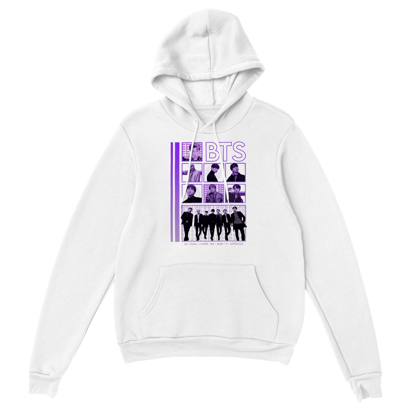 BTS PURPLE K-POP VINTAGE PREMIUM HOODY