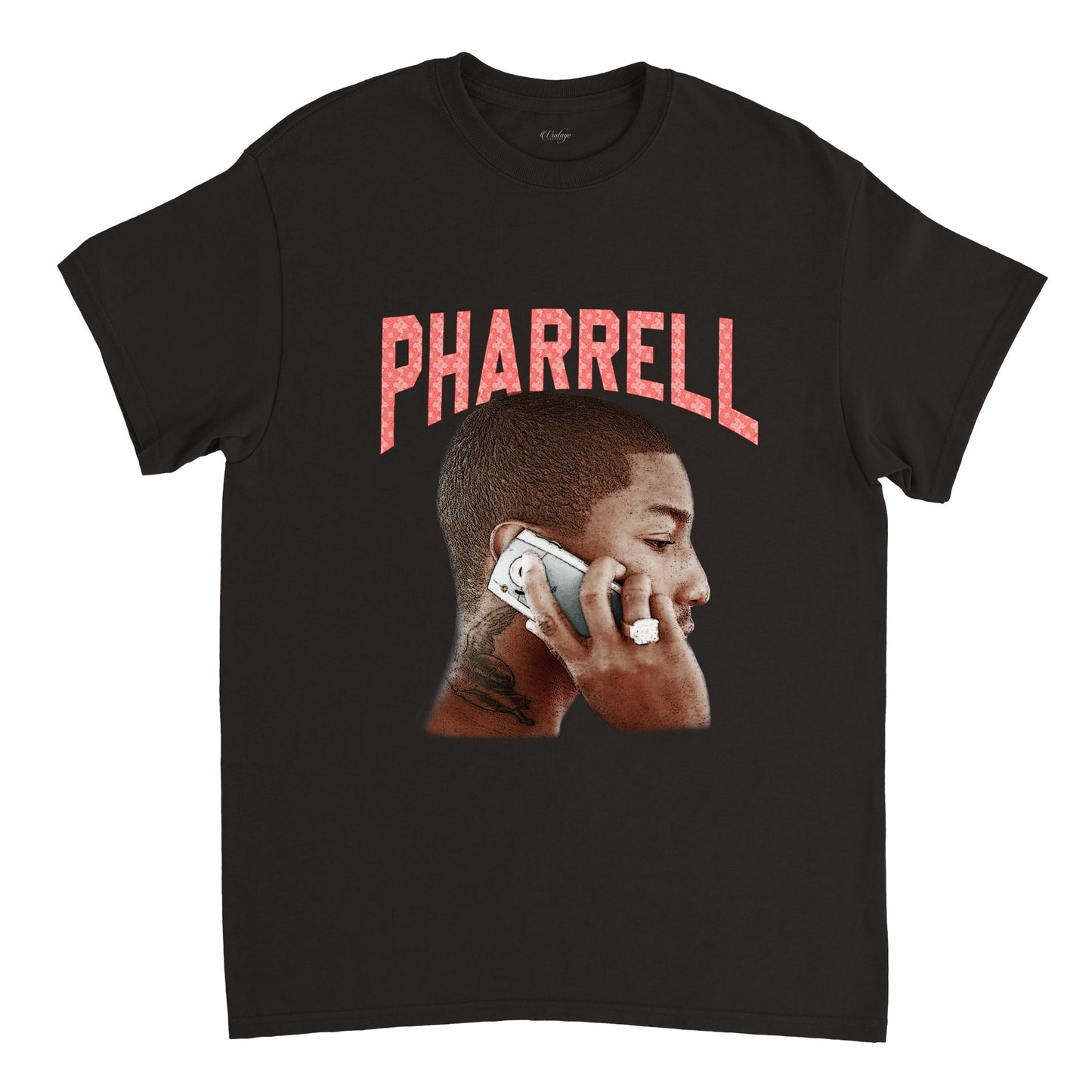 PHARRELL BIG FACE VINTAGE TEE 1