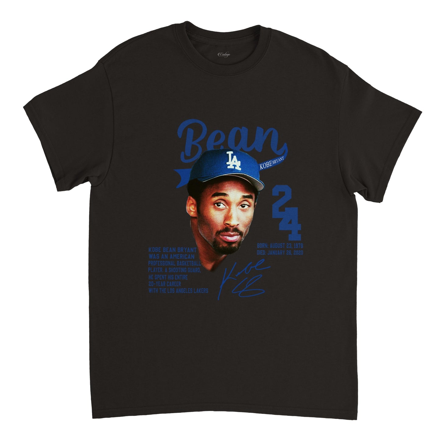 KOBE BEAN BRYANT DODGERS VINTAGE TEE