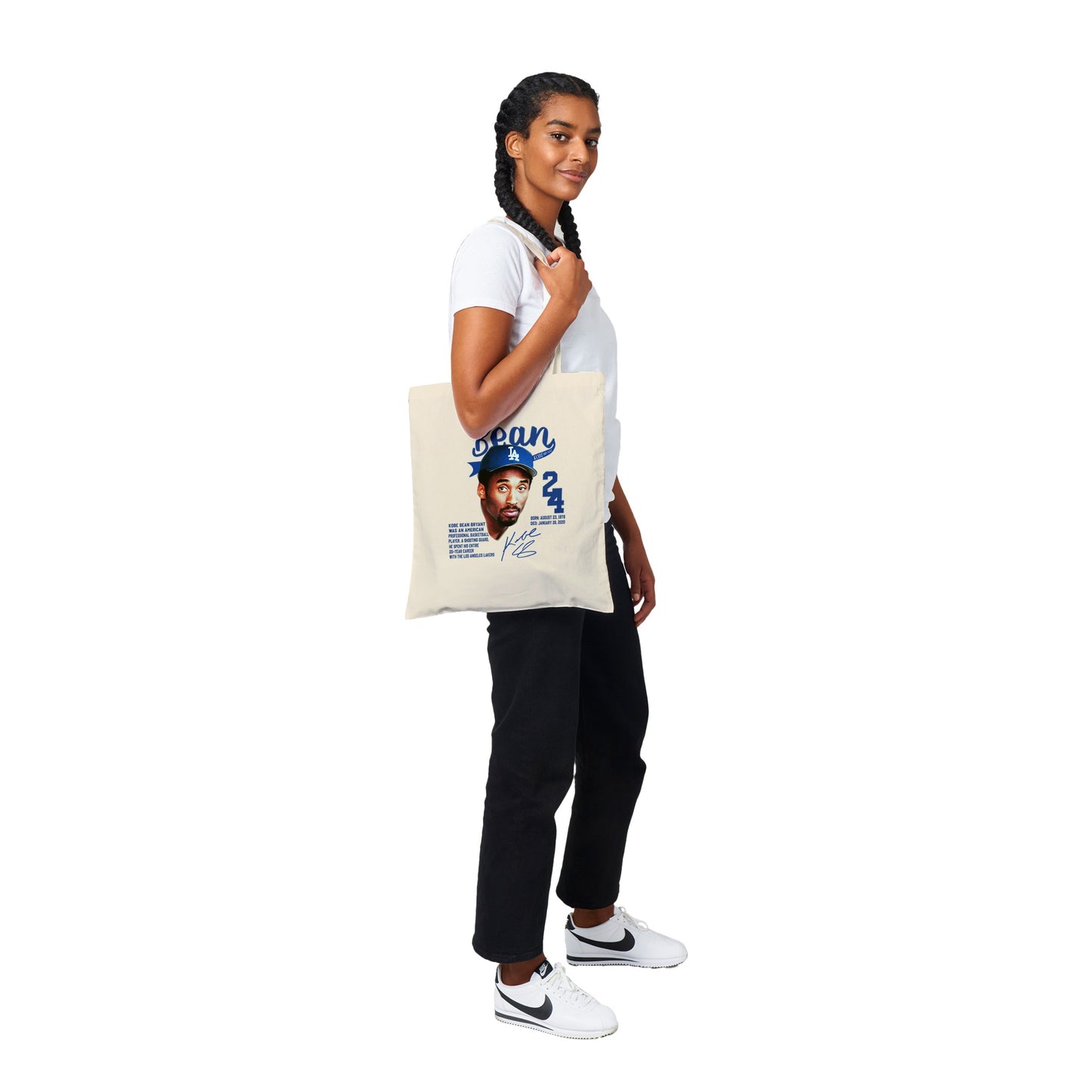 KOBE BEAN BRYANT DODGER CLASSIC TOTE BAG