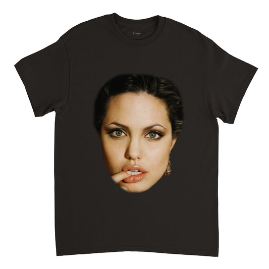 ANGELINA JOLIE BIG FACE VINTAGE TEE