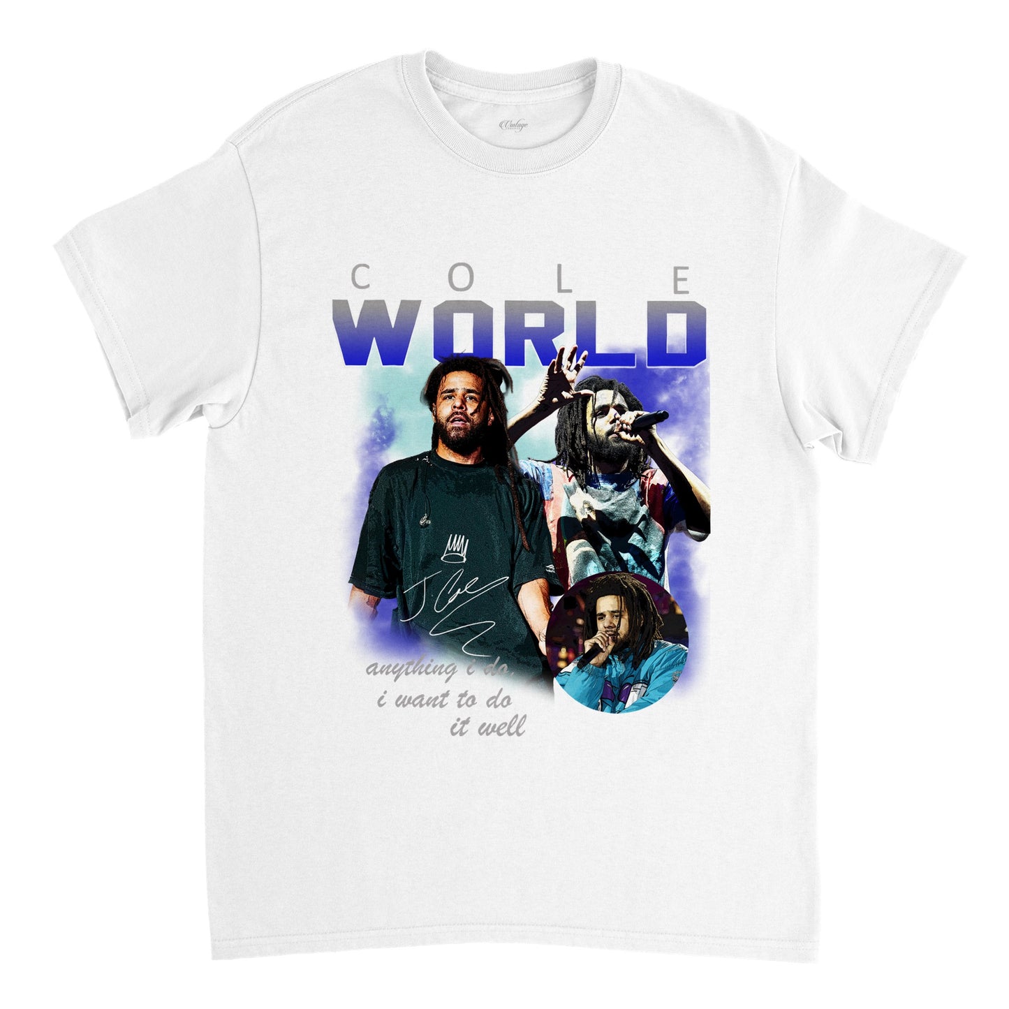 J COLE COLE WORLD VINTAGE TEE