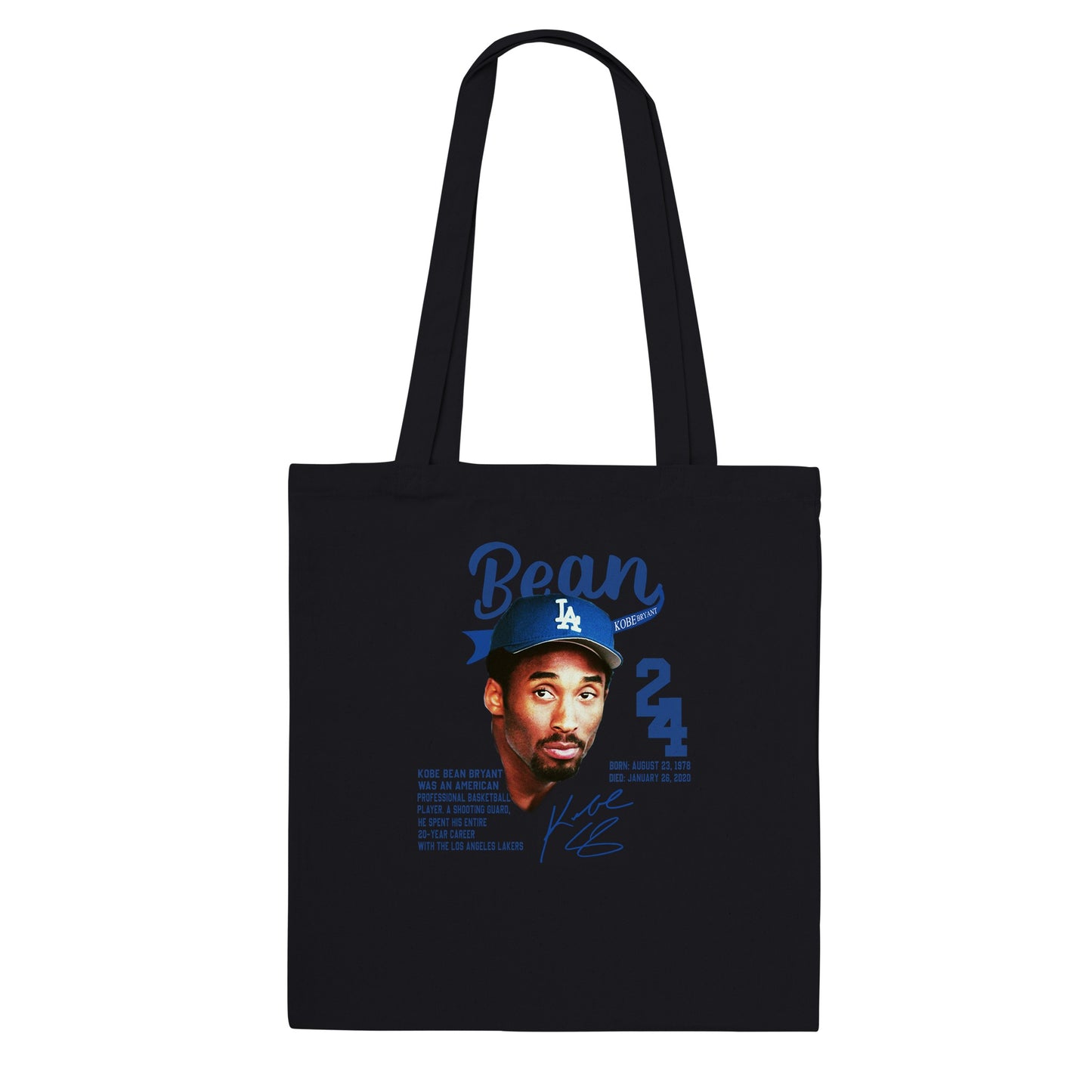 KOBE BEAN BRYANT DODGER CLASSIC TOTE BAG