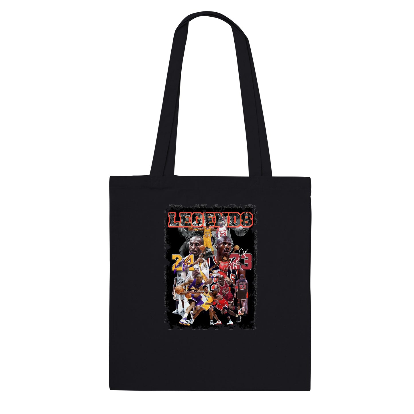 LEGENDS MJ AND KB VINTAGE CLASSIC TOTE BAG