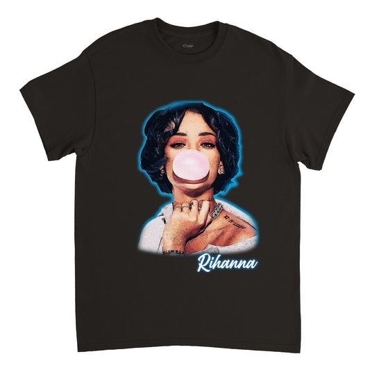 RHIANNA BUBBLE GUM BIG FACE VINTAGE TEE (DS)