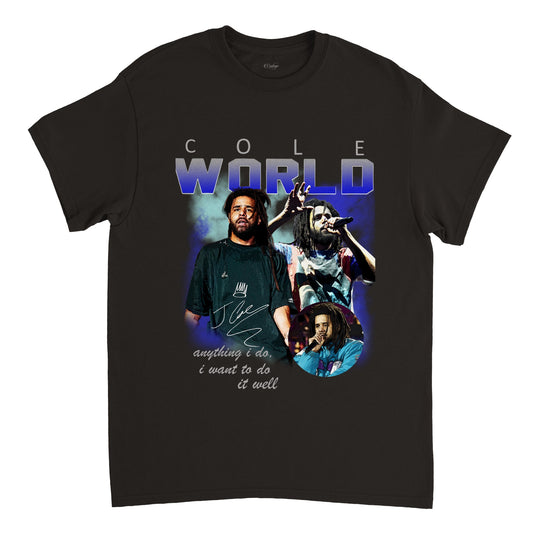 J COLE COLE WORLD VINTAGE TEE