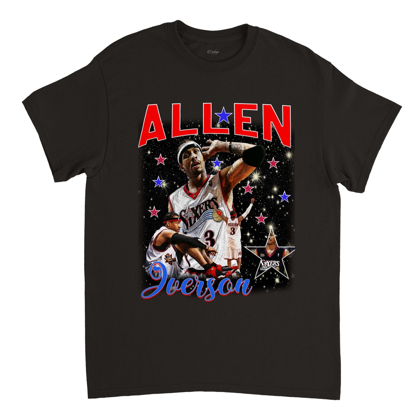 ALLEN IVERSON SIXERS ALL STAR VINTATE TEE