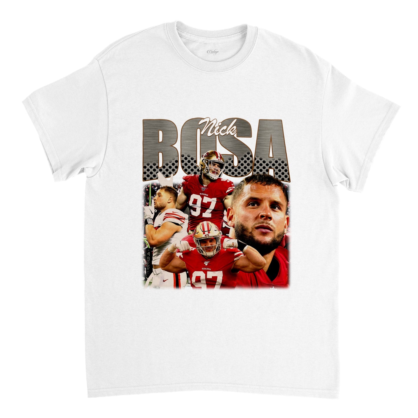 NICK BOSA 49ERS VINTAGE TEE