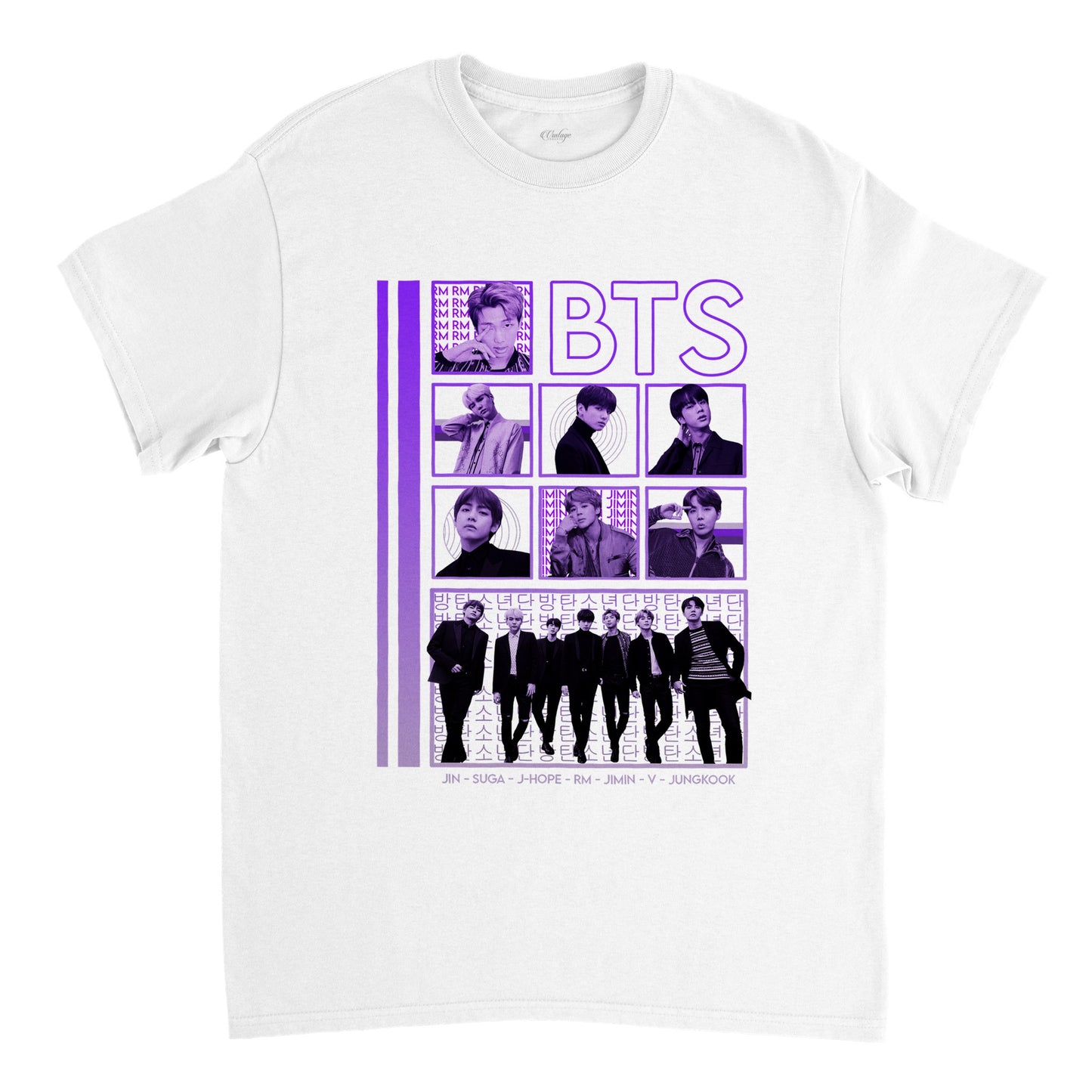 BTS PURPLE K-POP VINTAGE TEE