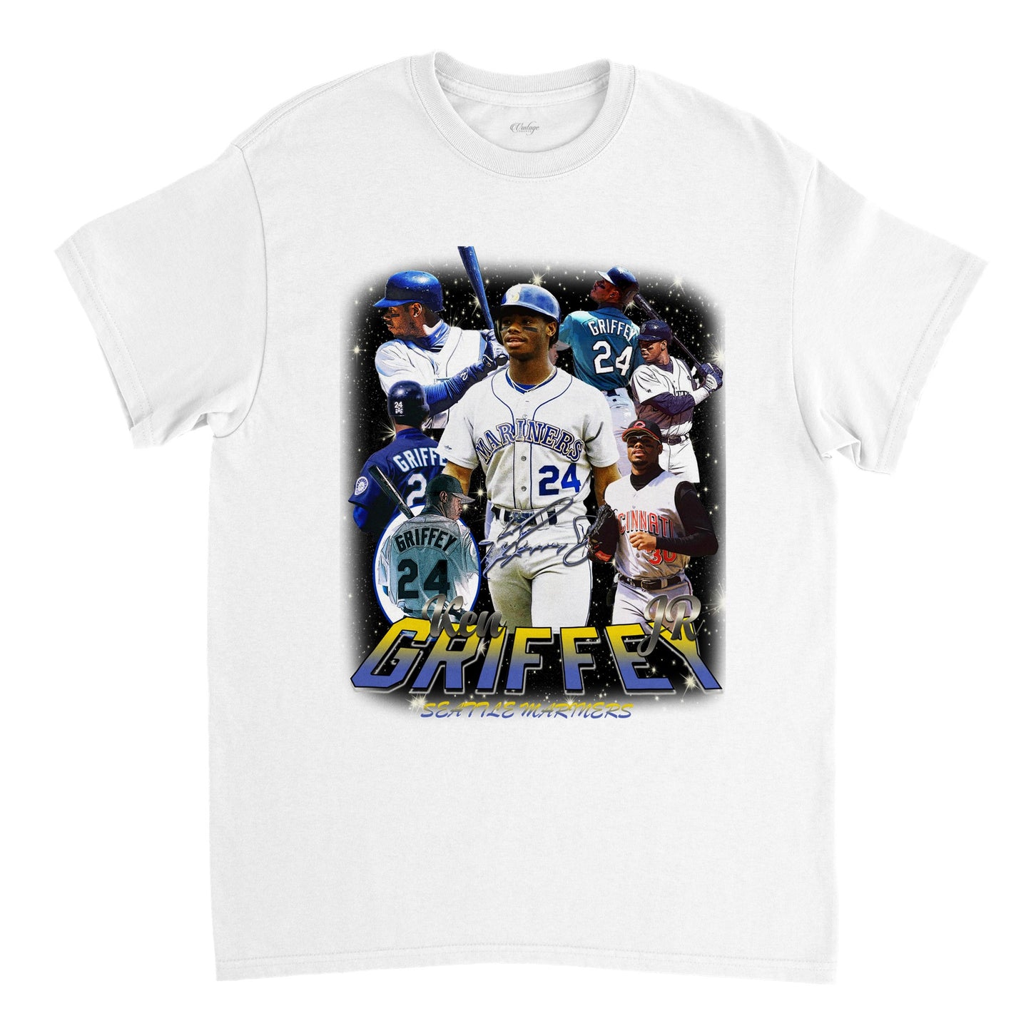 KEN GRIFFEY MARINNERS MLB VINTAGE TEE (DS)