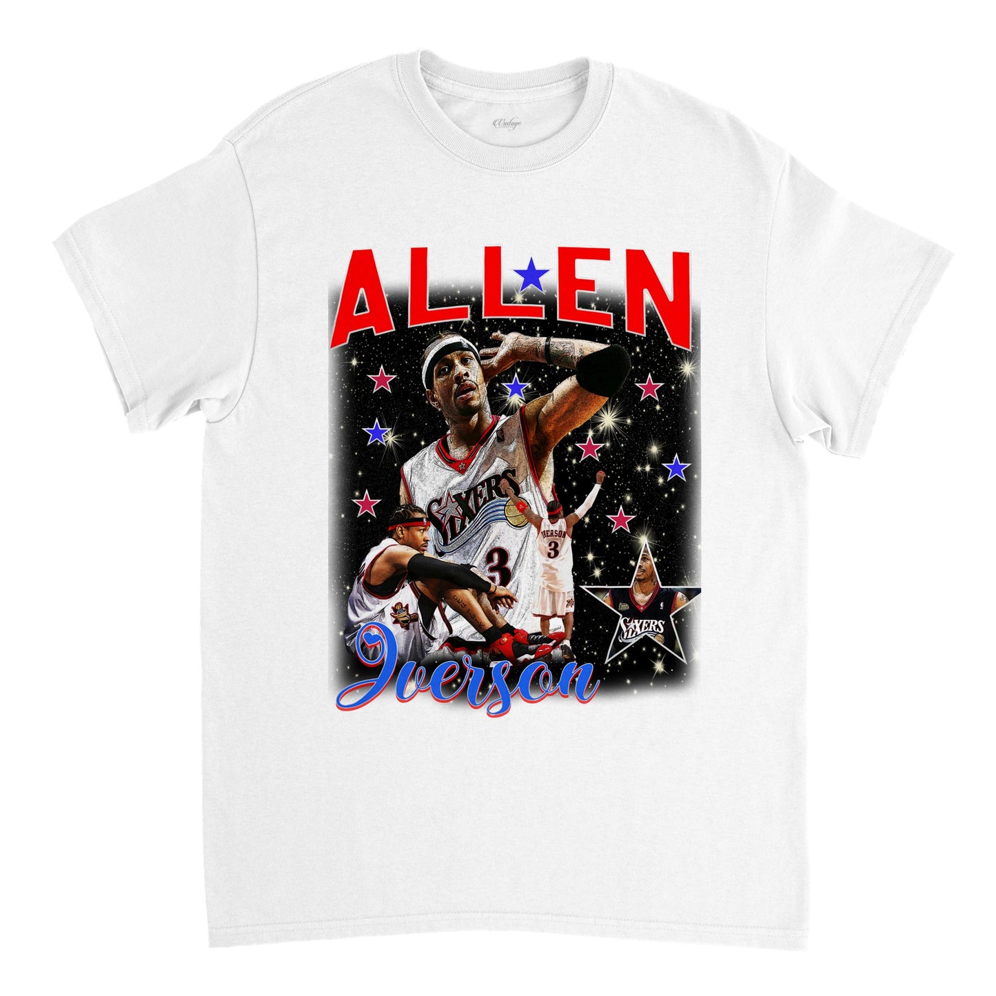 ALLEN IVERSON SIXERS ALL STAR VINTATE TEE