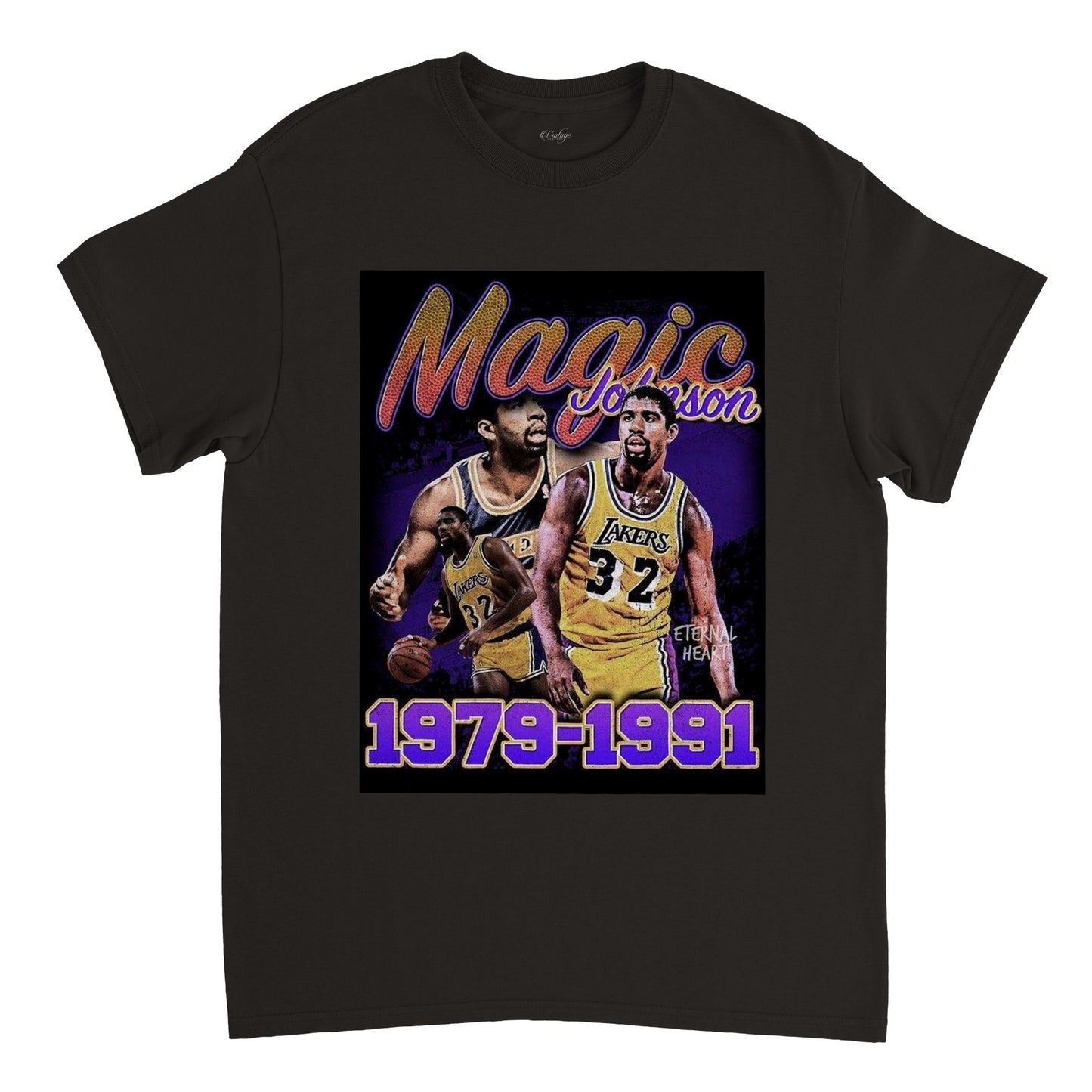 MAGIC JOHNSON LAKERS VINTAGE TEE