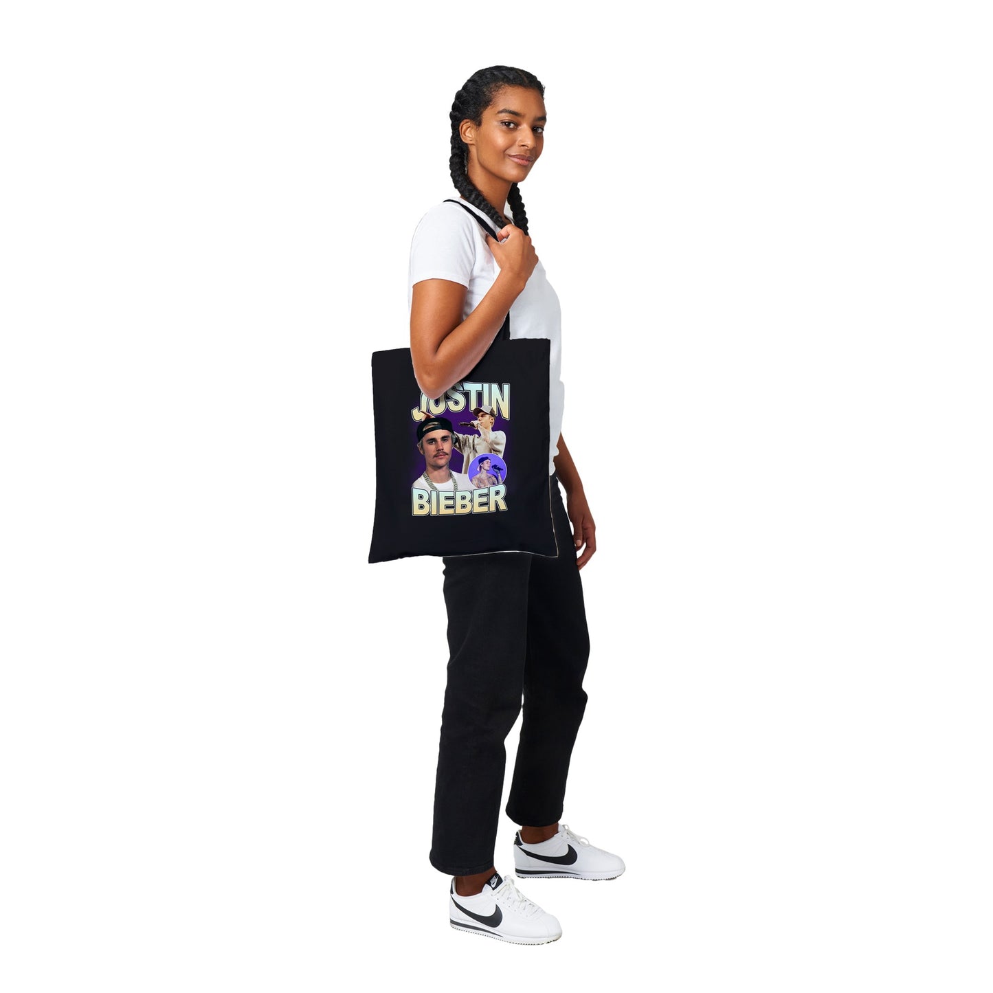 JUSTIN BIEBER VINTAGE TOTE BAG