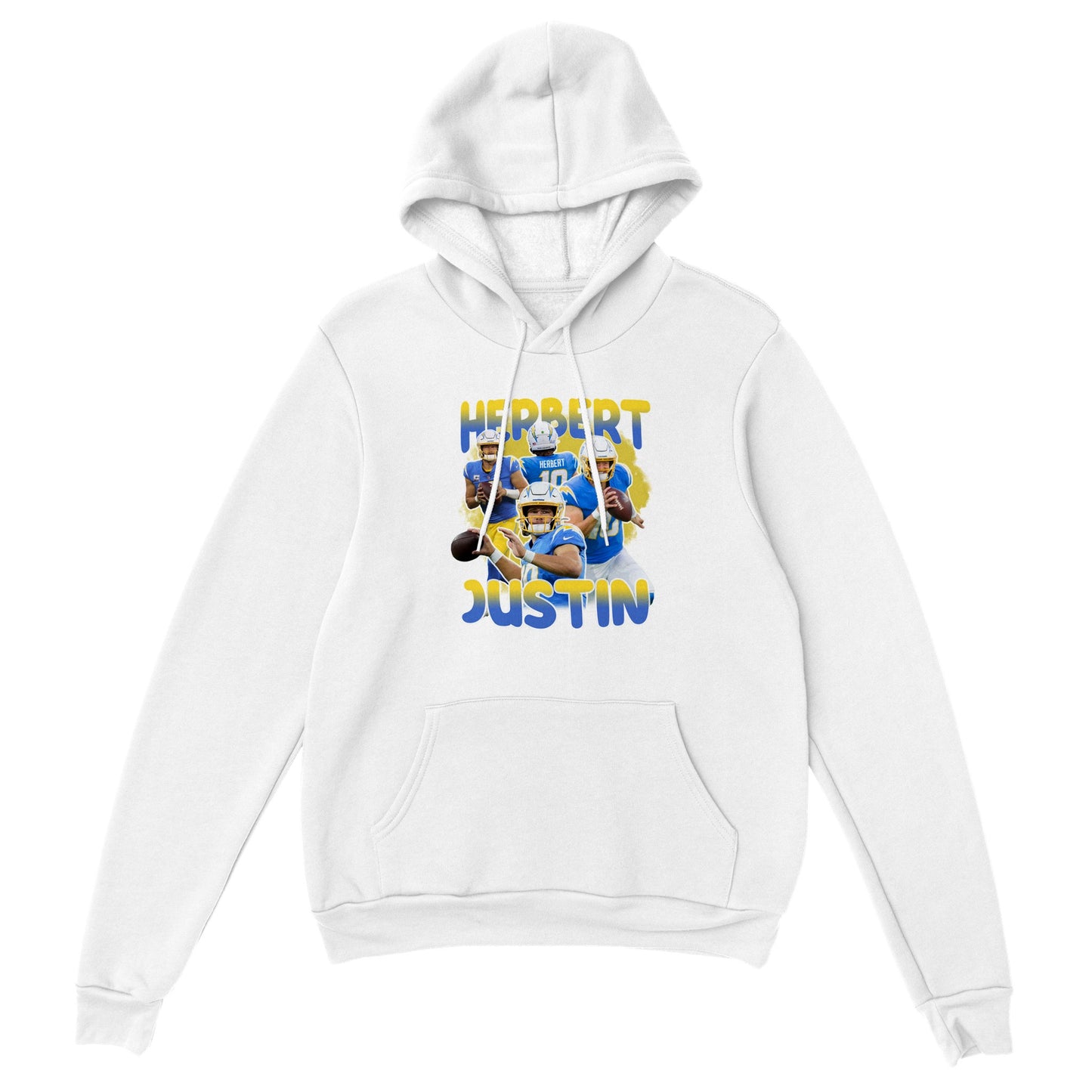 JUSTIN HERBERT NFL CHARGERS VINTAGE PREMIUM HOODY (DS)