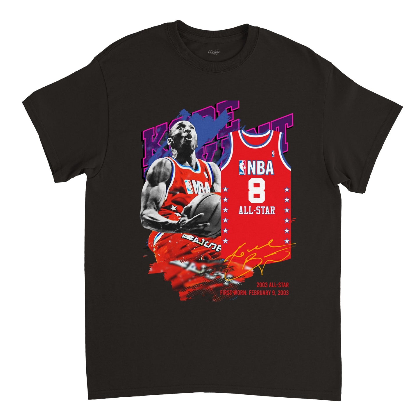 KOBE BRYANT ALL STAR NBA VINTAGE TEE