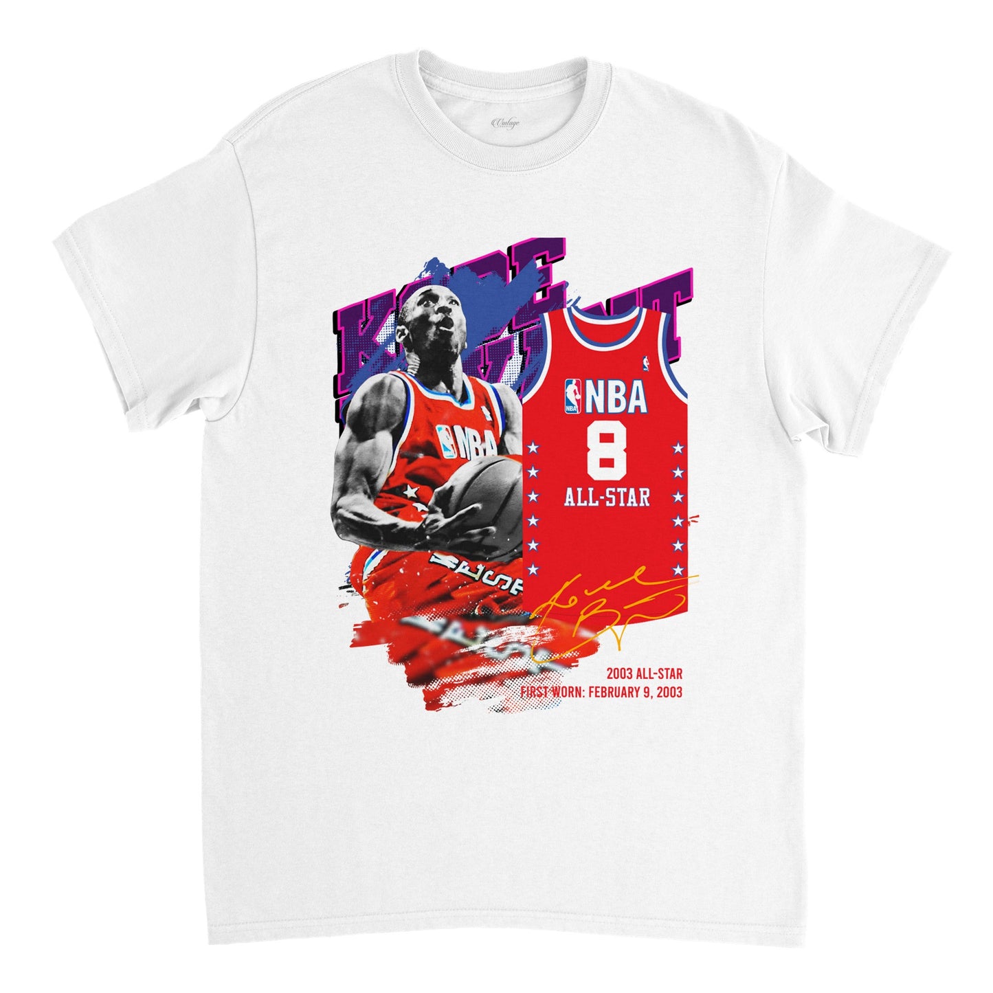 KOBE BRYANT ALL STAR NBA VINTAGE TEE