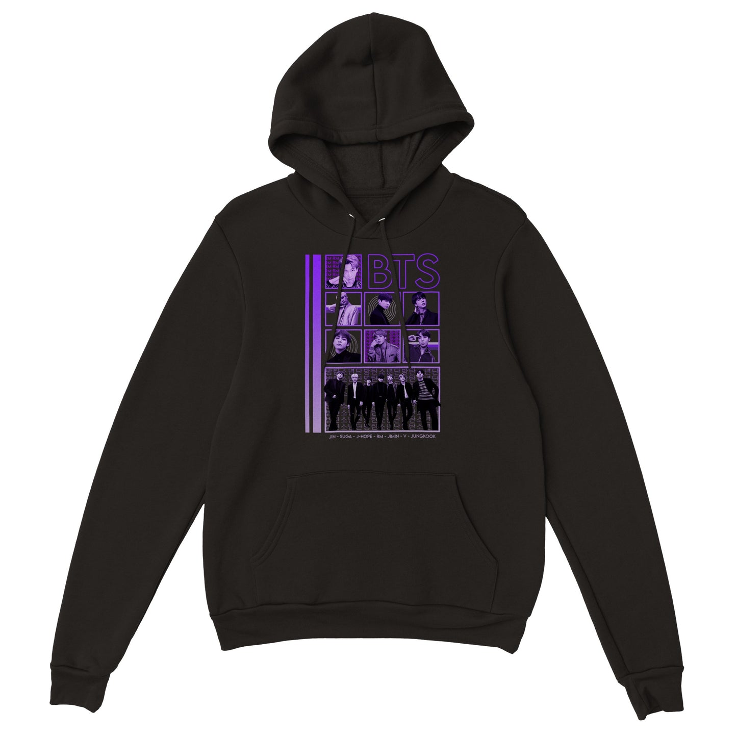 BTS PURPLE K-POP VINTAGE PREMIUM HOODY