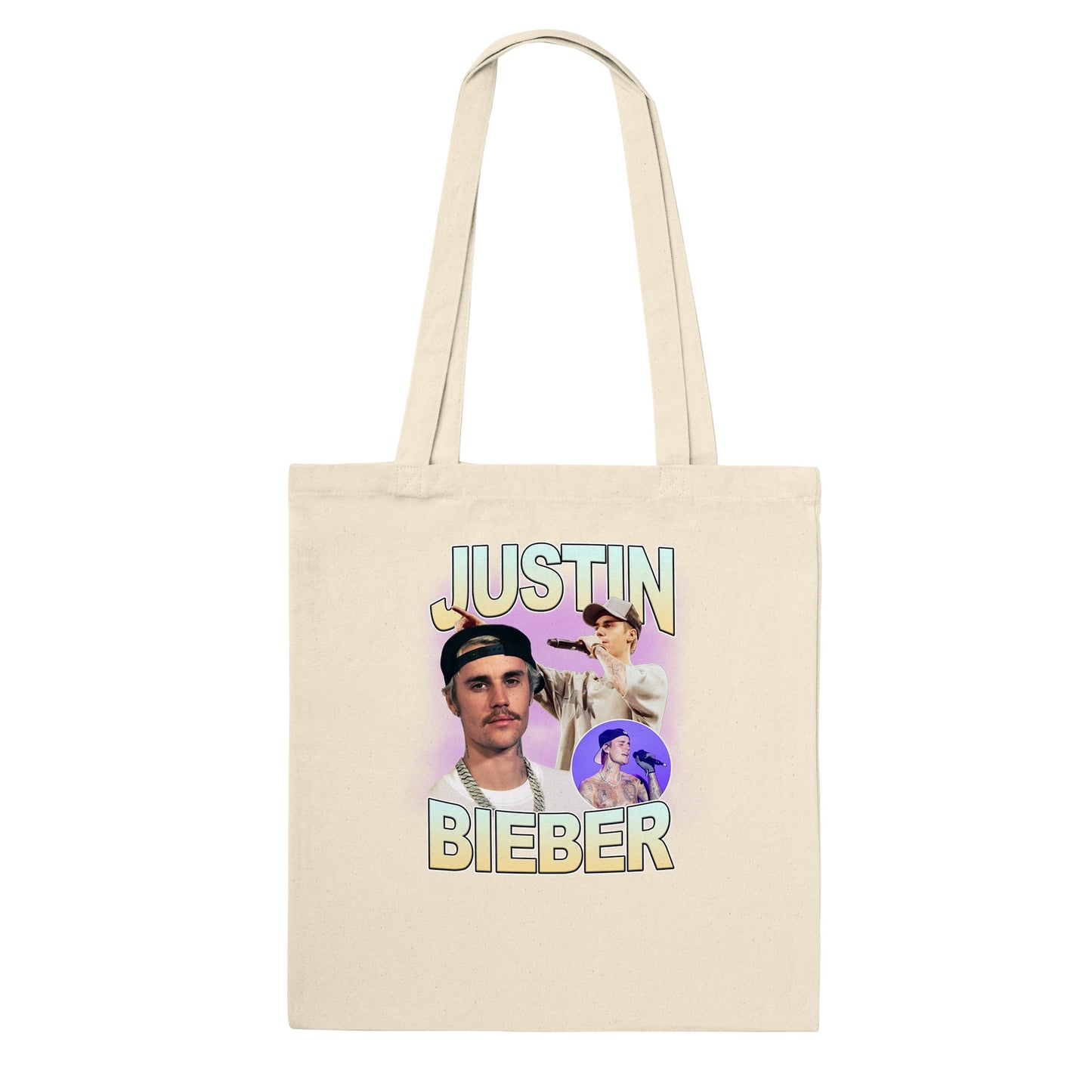 JUSTIN BIEBER VINTAGE TOTE BAG