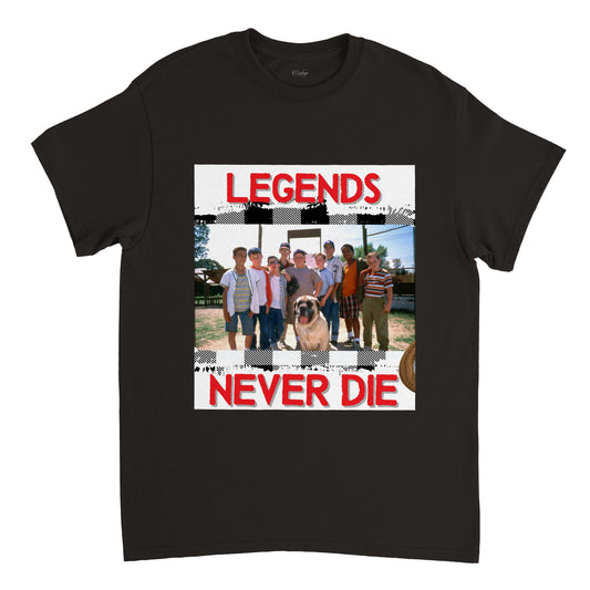 SANDLOT LEGENDS NEVER DIE VINTAGE TEE